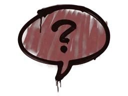 Sealed Graffiti | Question Mark (Brick Red)