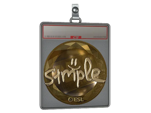 Sticker Slab | s1mple (Gold) | Katowice 2019
