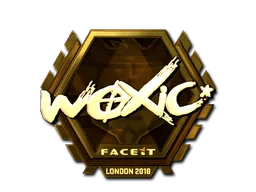 Sticker | woxic (Gold) | London 2018