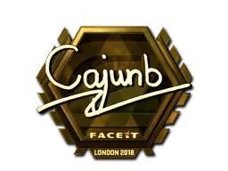 Sticker | cajunb (Gold) | London 2018