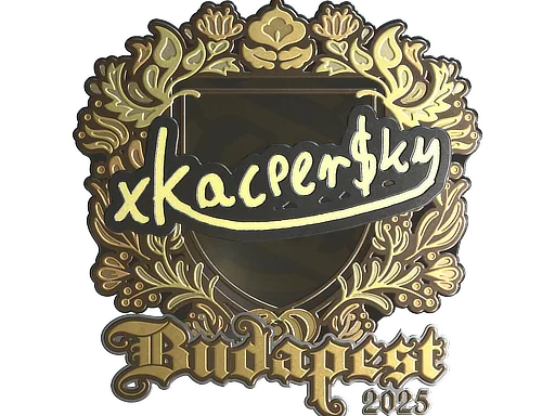Sticker | xKacpersky (Gold) | Budapest 2025