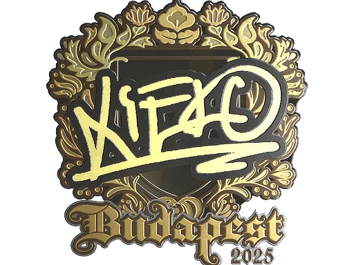 Sticker | xiELO (Gold) | Budapest 2025