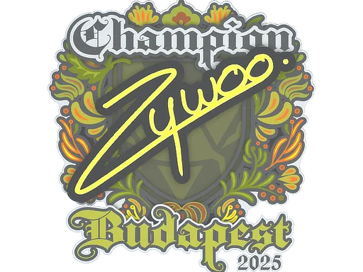 Sticker | ZywOo (Champion) | Budapest 2025
