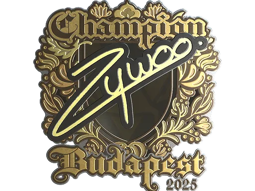 Sticker | ZywOo (Gold, Champion) | Budapest 2025