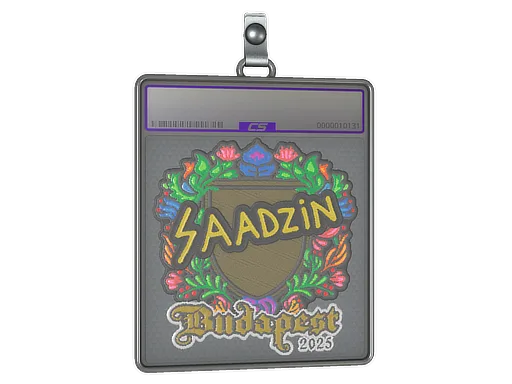 Sticker Slab | saadzin (Embroidered) | Budapest 2025