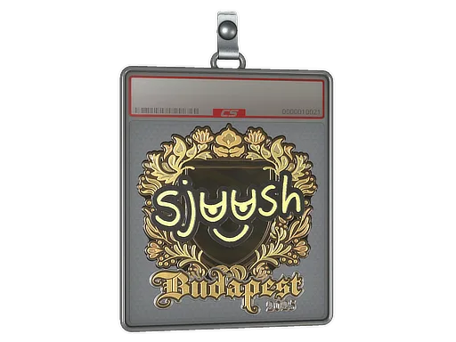 Sticker Slab | sjuush (Gold) | Budapest 2025