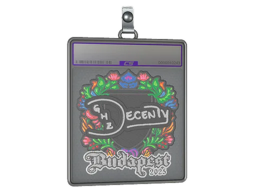 Sticker Slab | decenty (Embroidered) | Budapest 2025