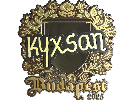 Sticker | kyxsan (Gold) | Budapest 2025