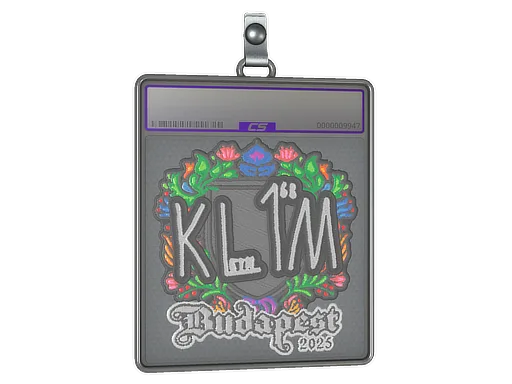 Sticker Slab | kl1m (Embroidered) | Budapest 2025