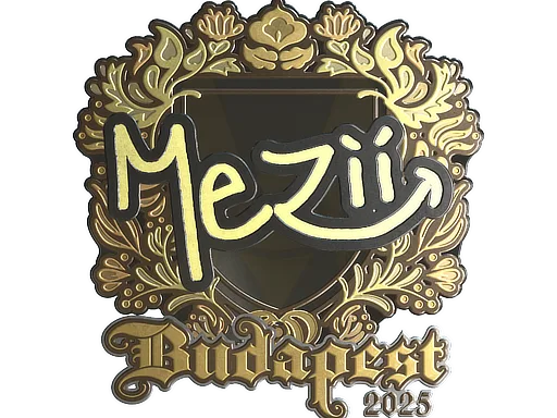 Sticker | mezii (Gold) | Budapest 2025