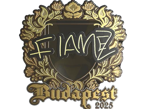 Sticker | FlameZ (Gold) | Budapest 2025