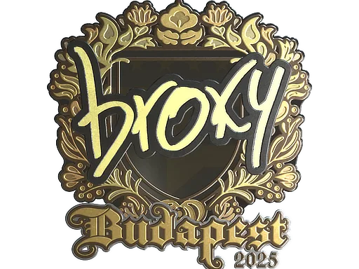 Sticker | broky (Gold) | Budapest 2025