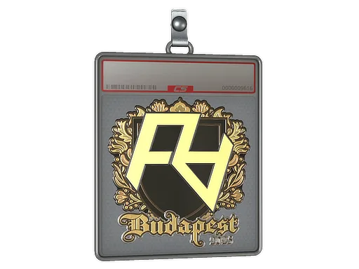 Sticker Slab | Rare Atom (Gold) | Budapest 2025