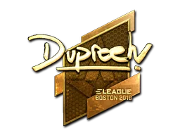 Sticker | dupreeh (Gold) | Boston 2018