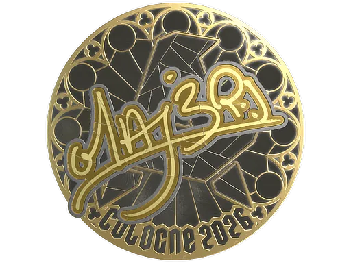 Sticker | MAJ3R (Gold) | Cologne 2026