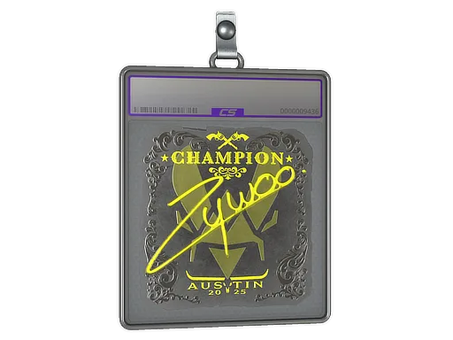 Sticker Slab | ZywOo (Foil, Champion) | Austin 2025