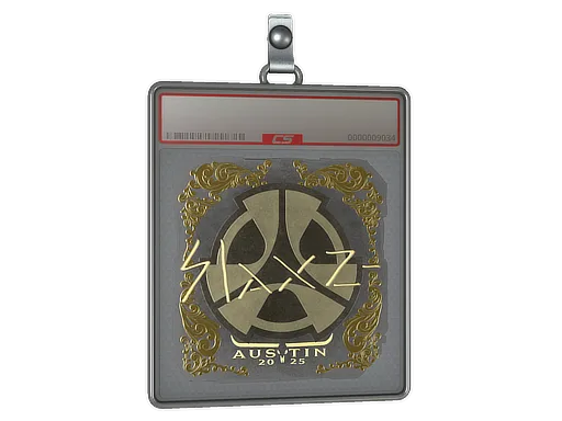 Sticker Slab | slaxz- (Gold) | Austin 2025