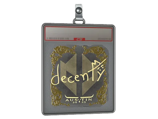 Sticker Slab | decenty (Gold) | Austin 2025