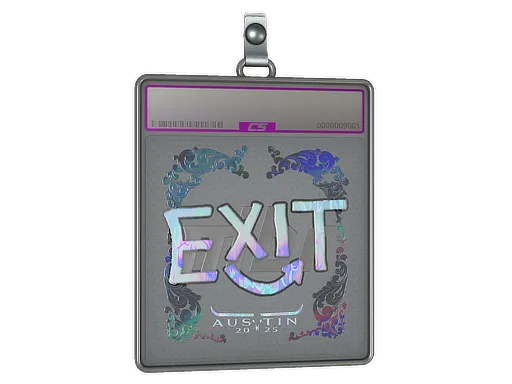 Sticker Slab | exit (Holo) | Austin 2025