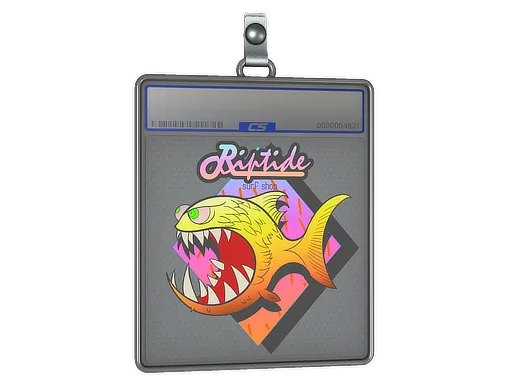 Sticker Slab | Yellow Jaggyfish
