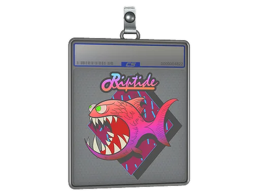 Sticker Slab | Pink Jaggyfish
