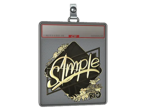 Sticker Slab | s1mple (Gold) | Rio 2022