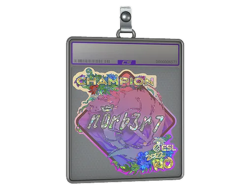 Sticker Slab | n0rb3r7 (Glitter, Champion) | Rio 2022