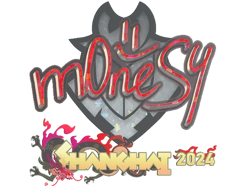 Sticker | m0NESY (Glitter) | Shanghai 2024