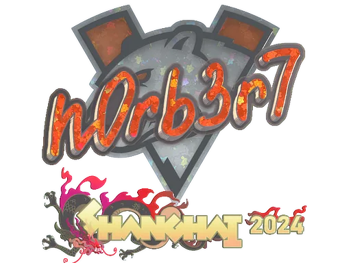 Sticker | n0rb3r7 (Glitter) | Shanghai 2024