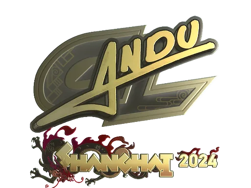 Sticker | aNdu (Gold) | Shanghai 2024