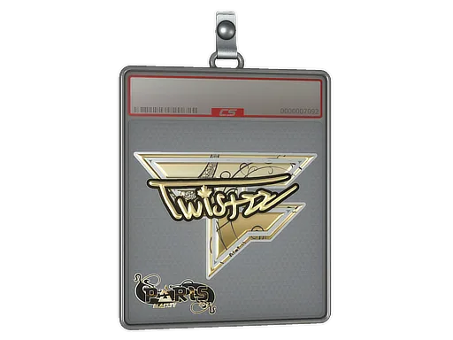 Sticker Slab | Twistzz (Gold) | Paris 2023